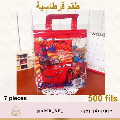 Stationary Set Cars 7pcs طقم قرطاسية سيارات - Image 3